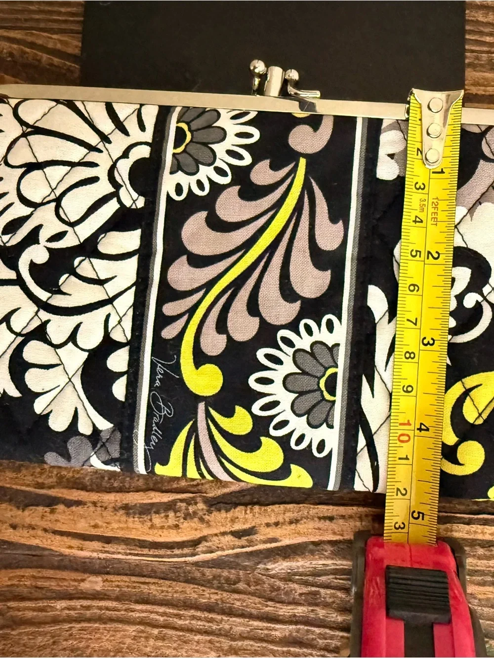 Vera Bradley Retired Baroque Kiss Lock Wallet | Like New | Care Card Included